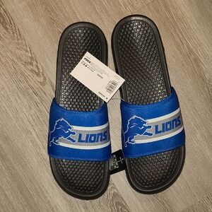 Lions Blue Slide‎ Sandals Mens 13/14